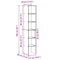 vidaXL Bookcases 2 pcs Stackable Black Oak 30x30x80 cm Engineered Wood