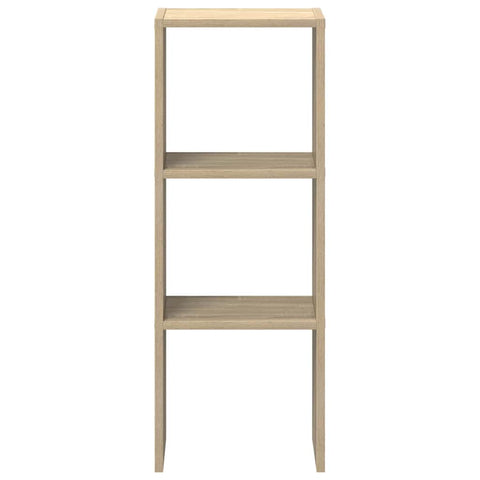 vidaXL Bookcase Stackable Sonoma Oak 30x30x80 cm Engineered Wood
