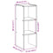 vidaXL Bookcase Stackable Sonoma Oak 30x30x80 cm Engineered Wood