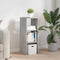 vidaXL Bookcase Stackable Concrete Grey 30x30x80 cm Engineered Wood