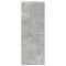 vidaXL Bookcase Stackable Concrete Grey 30x30x80 cm Engineered Wood