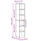 vidaXL Bookcases 2 pcs Stackable Smoked Oak 30x30x80 cm Engineered Wood
