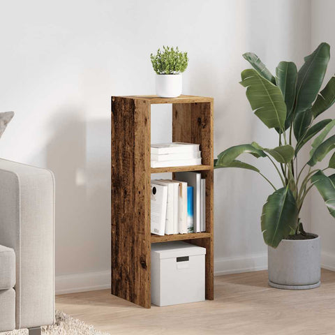 vidaXL Bookcase Stackable Old Wood 30x30x80 cm Engineered Wood