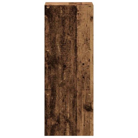 vidaXL Bookcase Stackable Old Wood 30x30x80 cm Engineered Wood