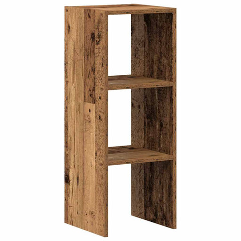 vidaXL Bookcase Stackable Old Wood 30x30x80 cm Engineered Wood
