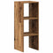 vidaXL Bookcase Stackable Old Wood 30x30x80 cm Engineered Wood