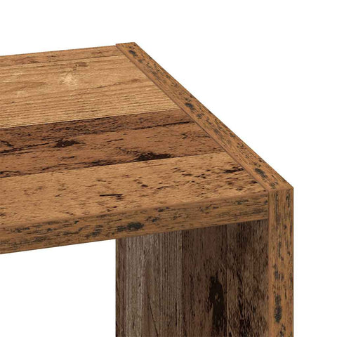 vidaXL Bookcase Stackable Old Wood 30x30x80 cm Engineered Wood