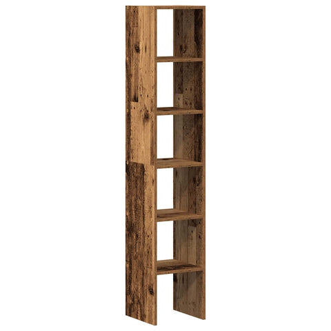 vidaXL Bookcases 2 pcs Stackable Old Wood 30x30x80 cm Engineered Wood