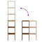 vidaXL Bookcases 2 pcs Stackable Old Wood 30x30x80 cm Engineered Wood