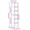 vidaXL Bookcases 2 pcs Stackable Artisan Oak 30x30x80 cm Engineered Wood