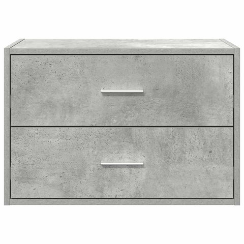 vidaXL Cabinet with 2 Drawers Concrete Grey 60x31x40 cm Engineered Wood