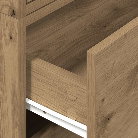 vidaXL Cabinets with 2 Drawers 2 pcs Artisan Oak 60x31x40 cm Engineered Wood