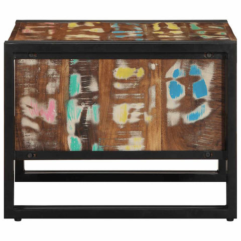 vidaXL Coffee Table Multicolour 50x50x38 cm Solid Wood Reclaimed
