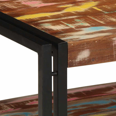 vidaXL Coffee Table Multicolour 90x50x38 cm Solid Wood Reclaimed