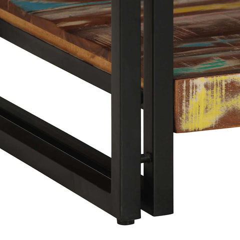 vidaXL Coffee Table Multicolour 90x50x38 cm Solid Wood Reclaimed