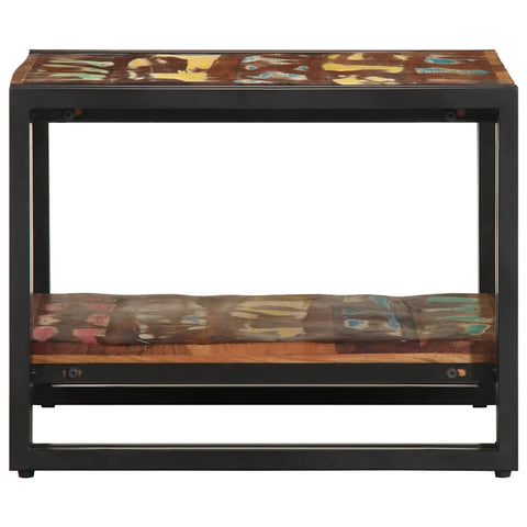 vidaXL Coffee Table Multicolour 50x50x38 cm Solid Wood Reclaimed