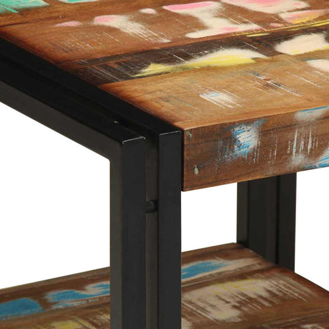 vidaXL Coffee Table Multicolour 40 x 40 x 38 cm Solid reclaimed wood