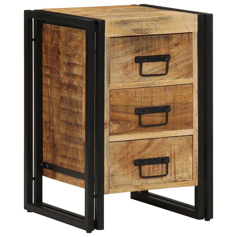 vidaXL Bedside Cabinet Brown 40 x 35 x 50 cm Solid mango wood