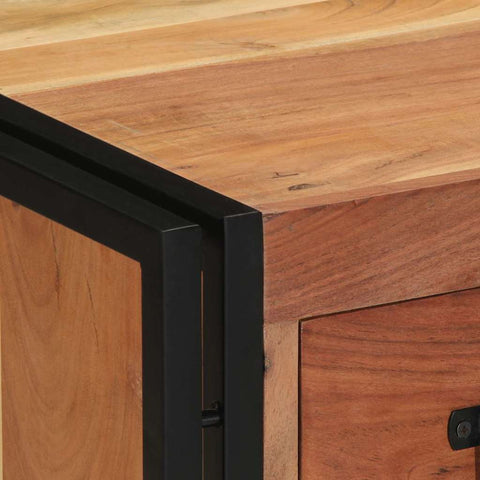 vidaXL Bedside Cabinet Brown 40 x 40 x 59 cm Solid Acacia Wood