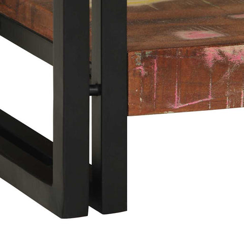 vidaXL Console Table Multicolour 120 x 33 x 75 cm Solid Reclaim Wood