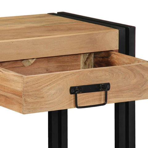 vidaXL Console Table Brown 90 x 33 x 75 cm Solid Acacia Wood