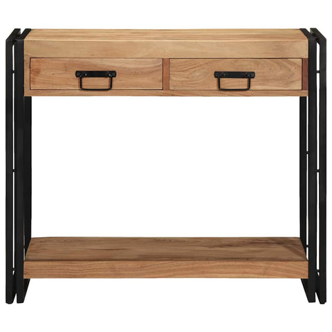 vidaXL Console Table Brown 90 x 33 x 75 cm Solid Acacia Wood