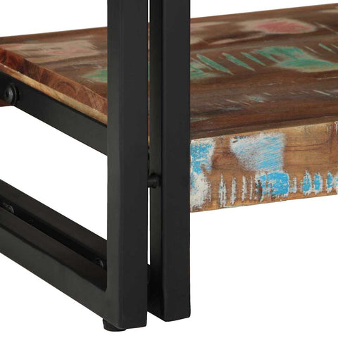 vidaXL Console Table Multicolour 90 x 33 x 75 cm Solid Reclaim Wood
