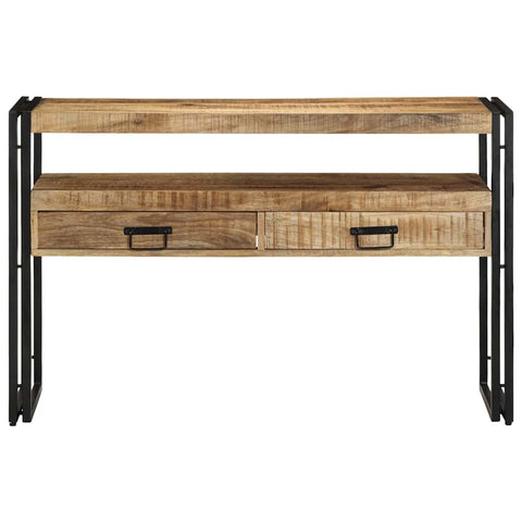 vidaXL Console Table Brown 120 x 33 x 75 cm Solid Mango Wood