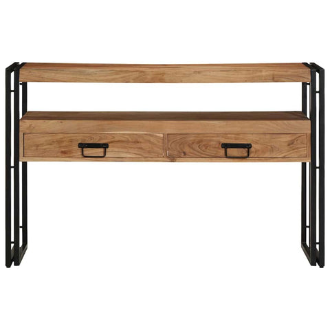 vidaXL Console Table Brown 120 x 33 x 75 cm Solid Acacia Wood