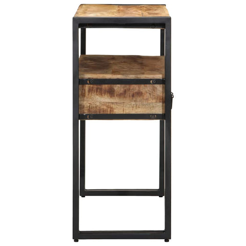 vidaXL Console Table with Shelf Brown 90 x 33 x 75 cm Solid Mango Wood