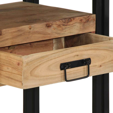 vidaXL Console Table Brown 90 x 33 x 75 cm Solid Acacia Wood