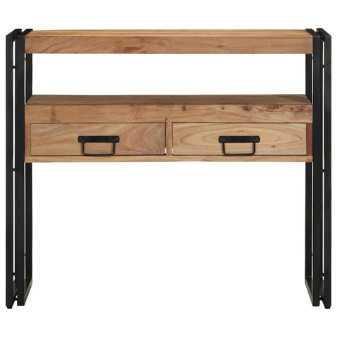 vidaXL Console Table Brown 90 x 33 x 75 cm Solid Acacia Wood