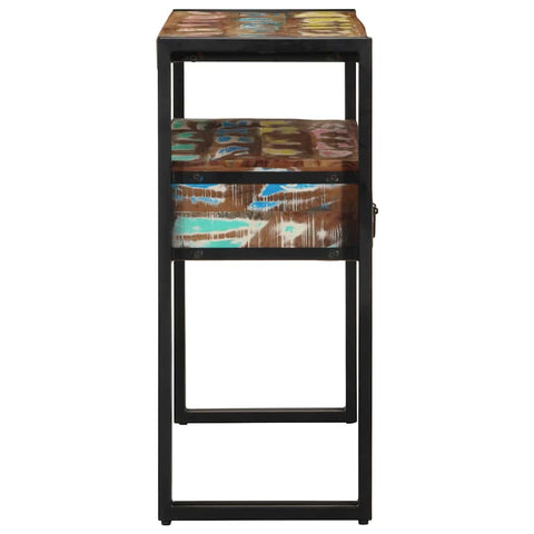 vidaXL Console Table Multicolour 90 x 33 x 75 cm Solid Reclaim Wood