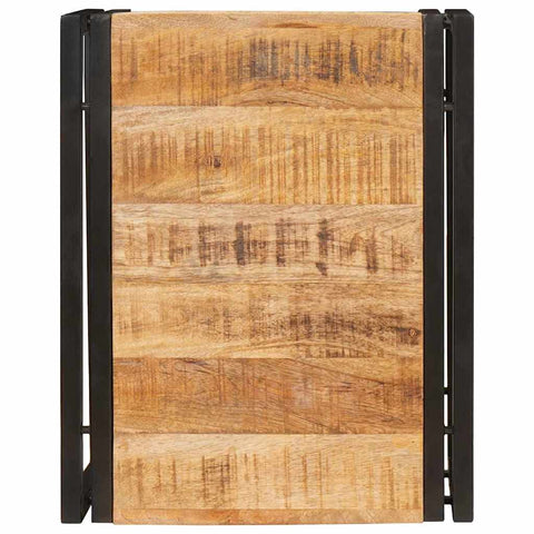 vidaXL Bathroom Shelf 40 x 50 x 23 cm Solid Mango Wood, Iron