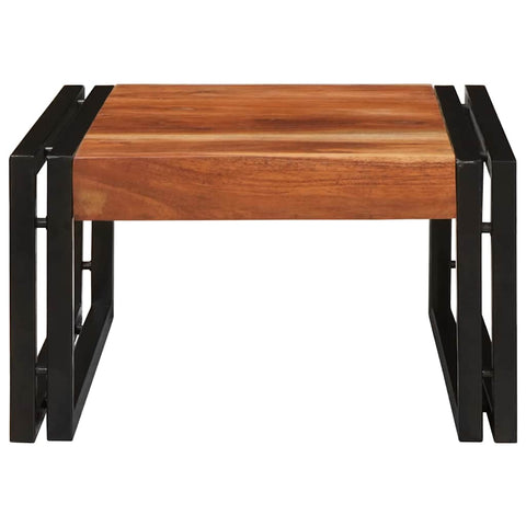 vidaXL Bathroom Shelf 40 x 50 x 23 cm Solid Mango Wood, Iron