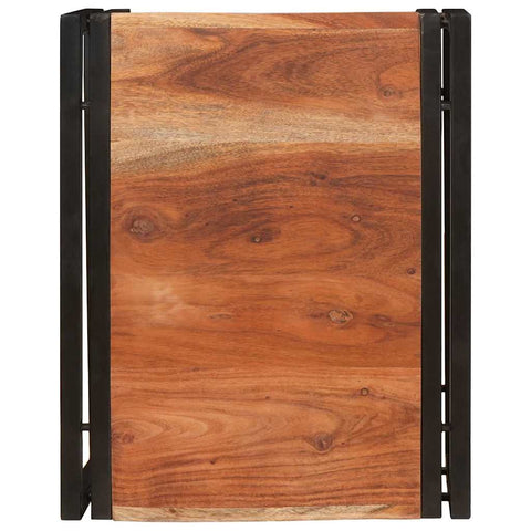 vidaXL Bathroom Shelf 40 x 50 x 23 cm Solid Mango Wood, Iron