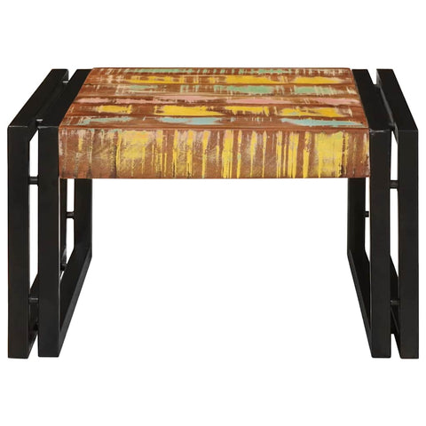 vidaXL Bathroom Shelf 60 x 50 x 23 cm Solid Mango Wood, Iron