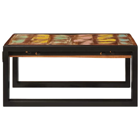 vidaXL Bathroom Shelf 60 x 50 x 23 cm Solid Mango Wood, Iron