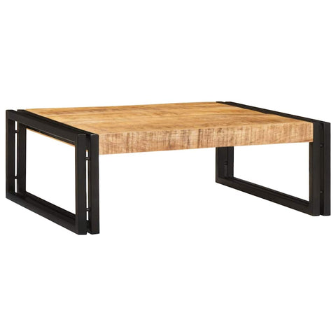 vidaXL Bathroom Shelf 65 x 50 x 23 cm Solid Mango Wood, Iron