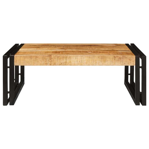 vidaXL Bathroom Shelf 65 x 50 x 23 cm Solid Mango Wood, Iron