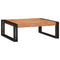 vidaXL Bathroom Shelf 65 x 50 x 23 cm Solid Mango Wood, Iron