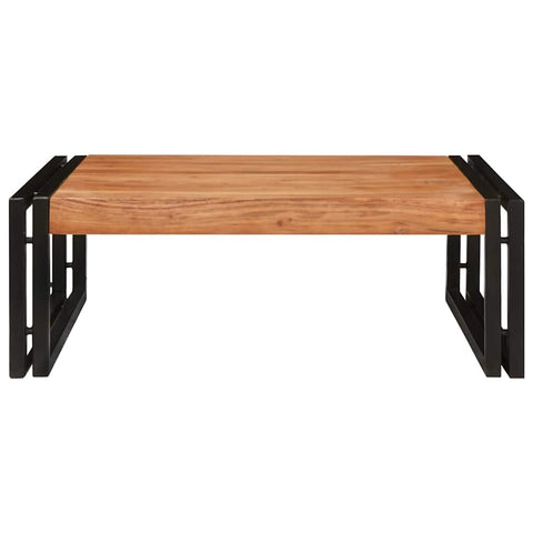 vidaXL Bathroom Shelf 65 x 50 x 23 cm Solid Mango Wood, Iron