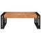 vidaXL Bathroom Shelf 65 x 50 x 23 cm Solid Mango Wood, Iron