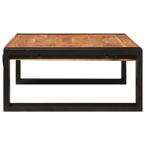 vidaXL Bathroom Shelf 65 x 50 x 23 cm Solid Mango Wood, Iron