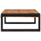 vidaXL Bathroom Shelf 65 x 50 x 23 cm Solid Mango Wood, Iron