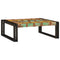 vidaXL Bathroom Shelf 65 x 50 x 23 cm Solid Mango Wood, Iron