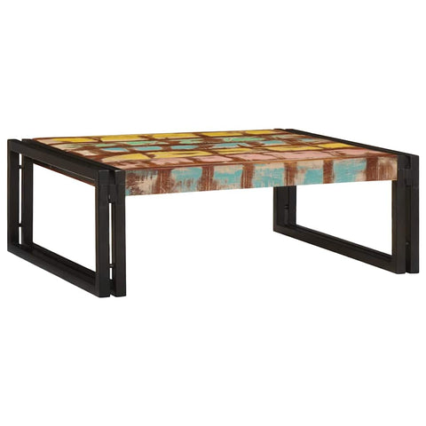 vidaXL Bathroom Shelf 65 x 50 x 23 cm Solid Mango Wood, Iron