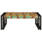 vidaXL Bathroom Shelf 65 x 50 x 23 cm Solid Mango Wood, Iron