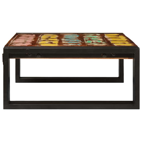 vidaXL Bathroom Shelf 65 x 50 x 23 cm Solid Mango Wood, Iron