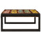 vidaXL Bathroom Shelf 65 x 50 x 23 cm Solid Mango Wood, Iron